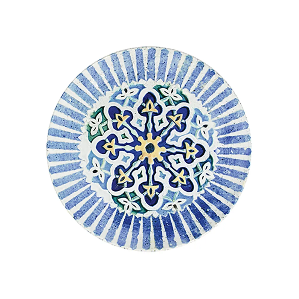 Cordoba Blue Tuval Düz Tabak 25 cm