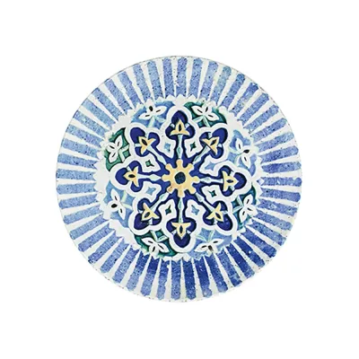 Cordoba Blue Tuval Düz Tabak 25 cm