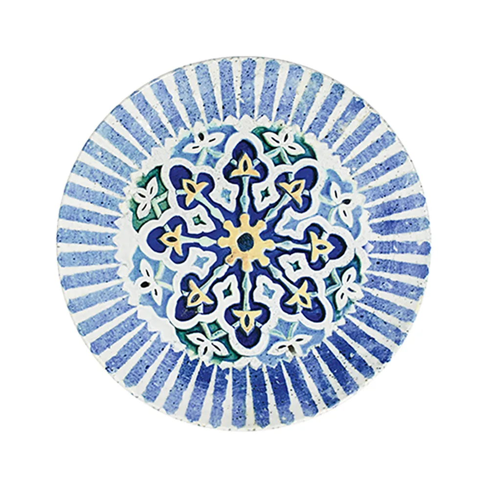 Cordoba Blue Tuval Düz Tabak 28 cm