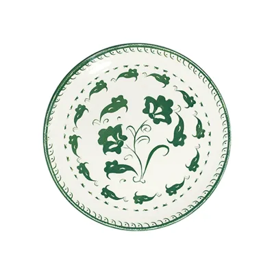 Eden Green Tuval Düz Tabak 25 cm