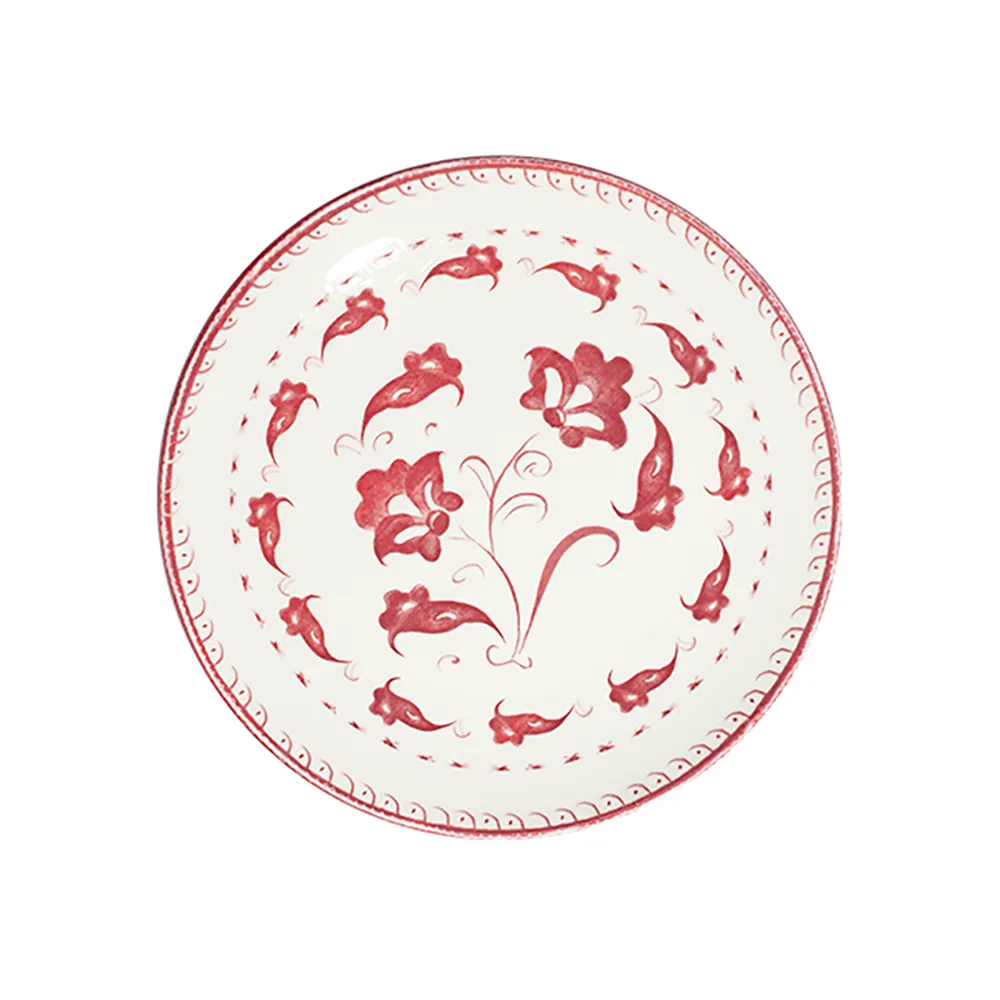 Eden Red Tuval Düz Tabak 25 cm
