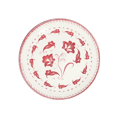Eden Red Tuval Düz Tabak 25 cm