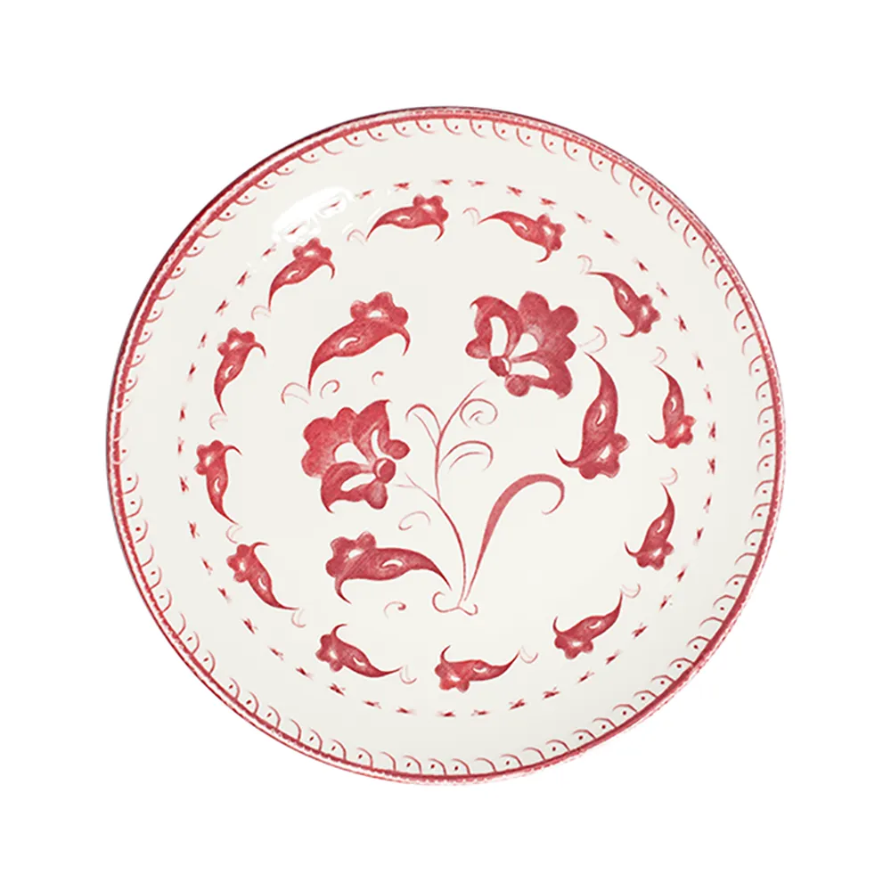 Eden Red Tuval Düz Tabak 28 cm