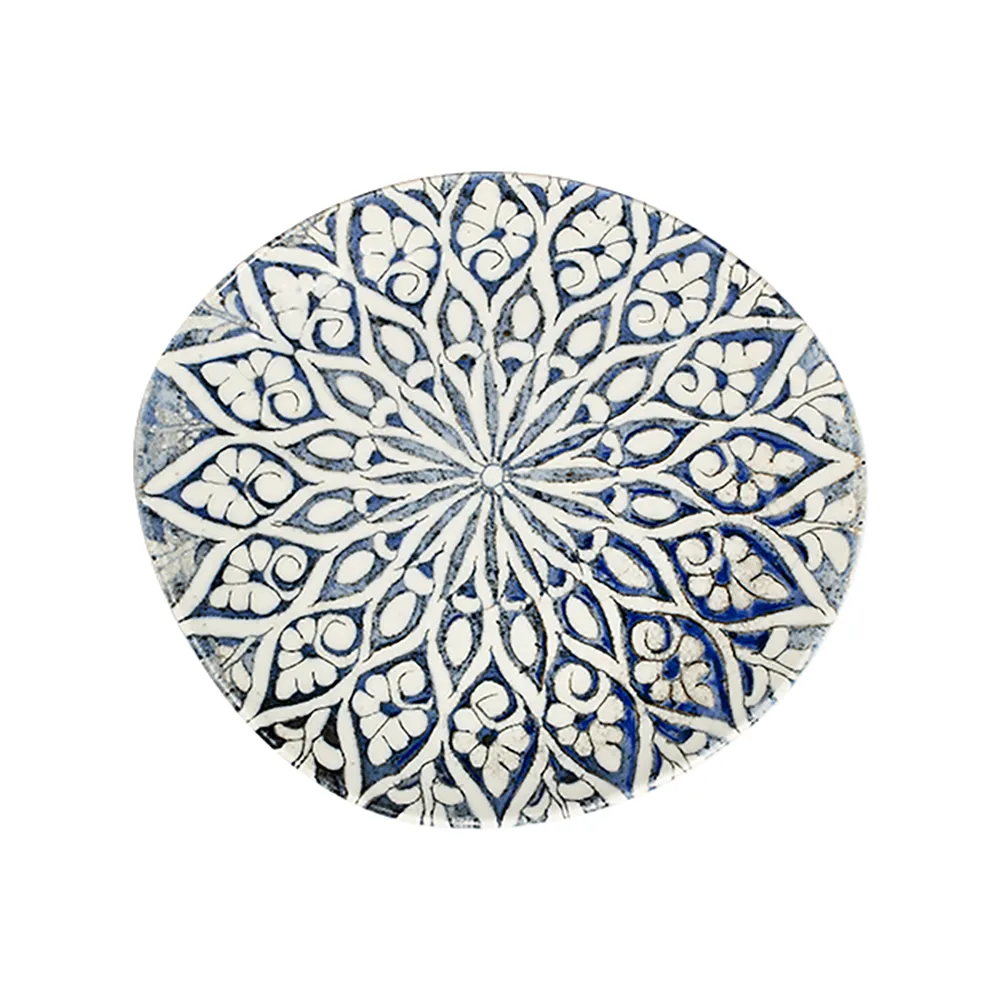 Granada Blue Pebble Düz Tabak 27 cm
