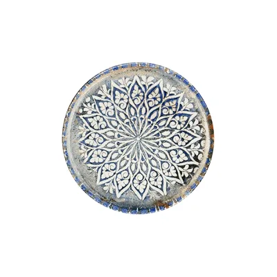 Granada Blue Tuval Düz Tabak 20 cm