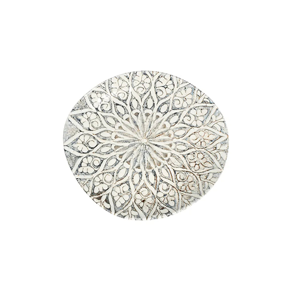 Granada Grey Pebble Düz Tabak 21 cm
