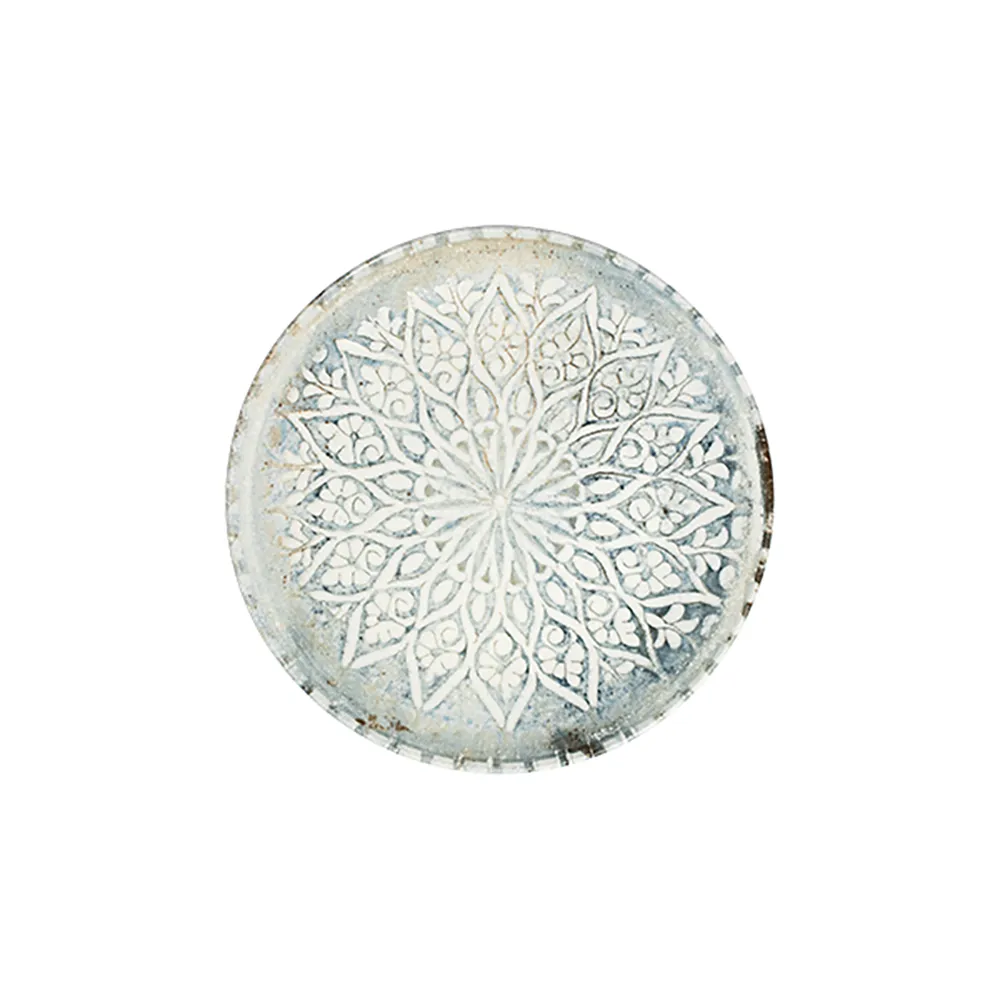 Granada Grey Tuval Düz Tabak 20 cm