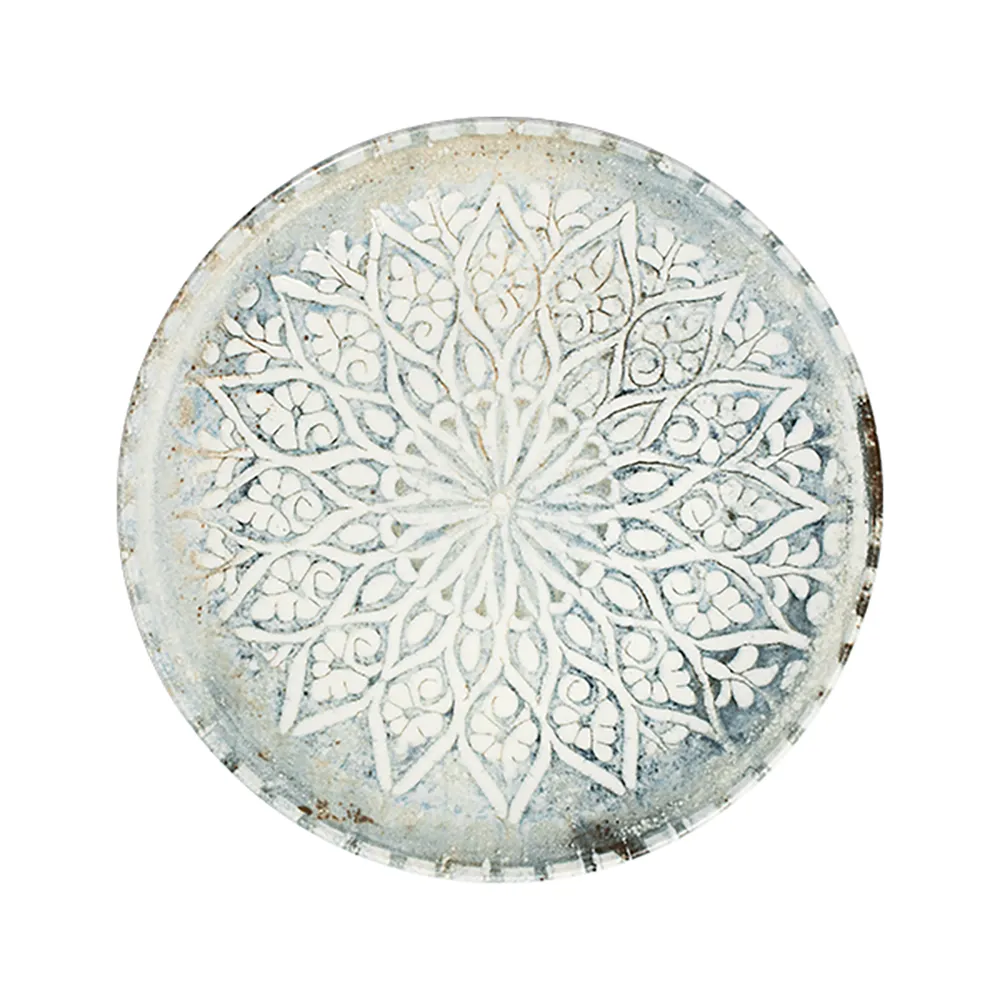 Granada Grey Tuval Düz Tabak 28 cm