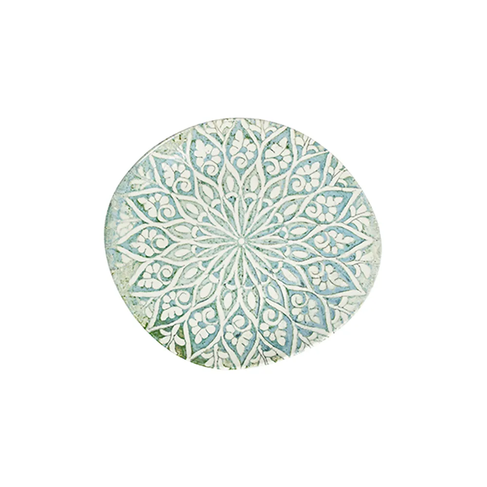 Granada Turquoise Pebble Düz Tabak 21 cm