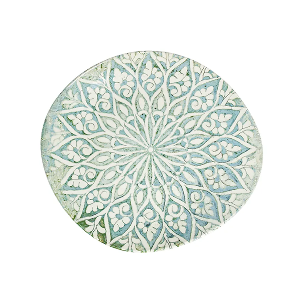 Granada Turquoise Pebble Düz Tabak 27 cm