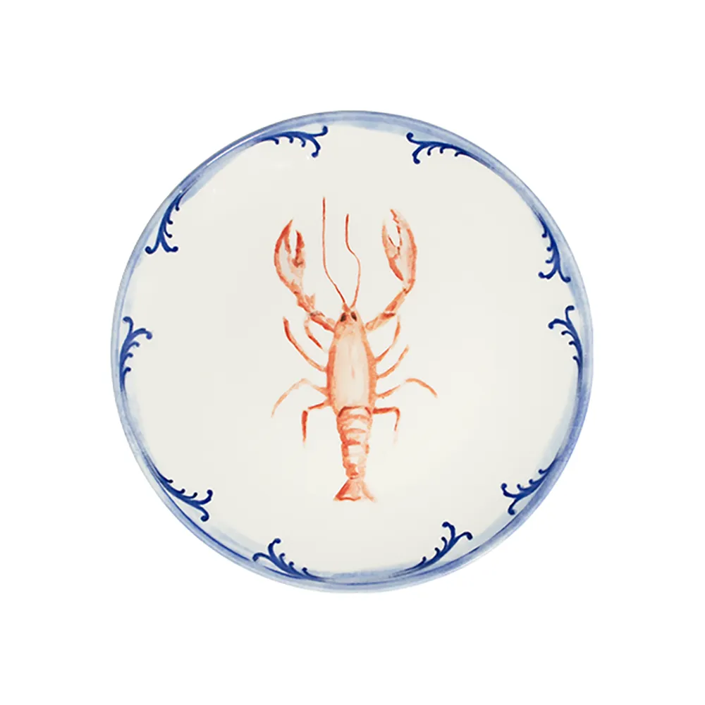 Lobster Blue Tuval Düz Tabak 25 cm