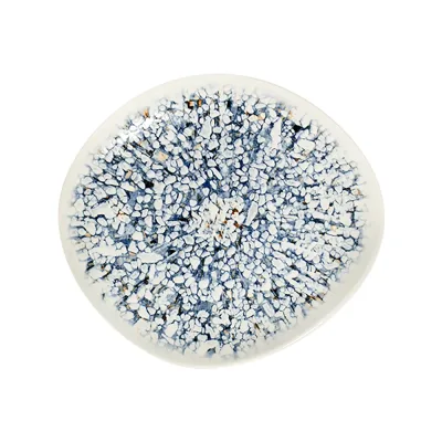 Mosaic Blue Pebble Düz Tabak 27 cm
