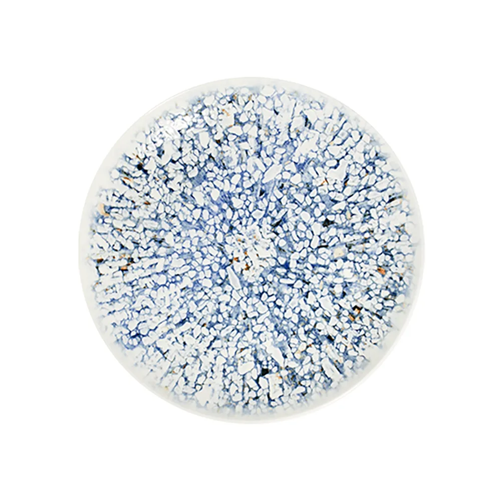 Mosaic Blue Tuval Düz Tabak 25 cm