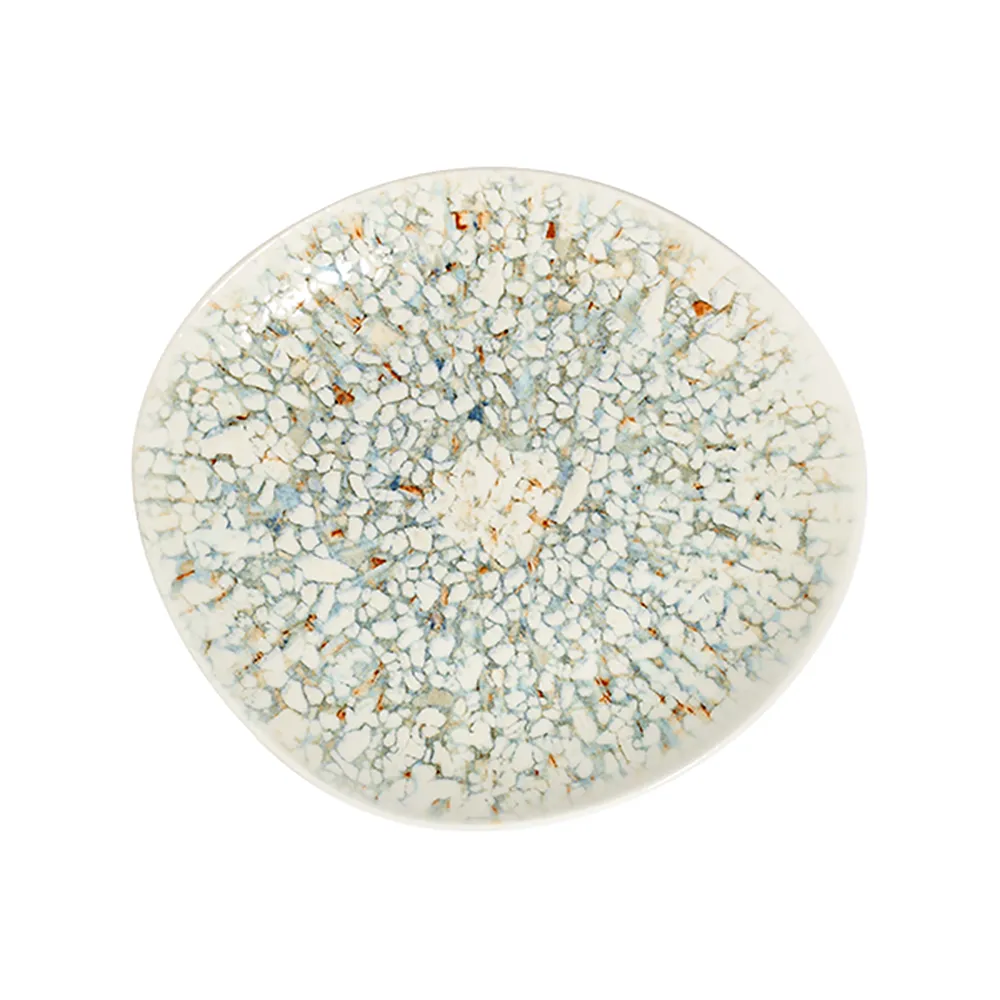 Mosaic Turquoise Pebble Düz Tabak 27 cm