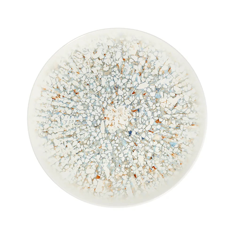 Mosaic Turquoise Tuval Düz Tabak 28 cm