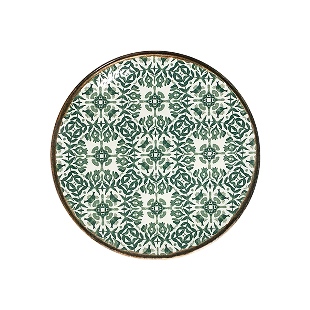 Seville Green Tuval Düz Tabak 25 cm