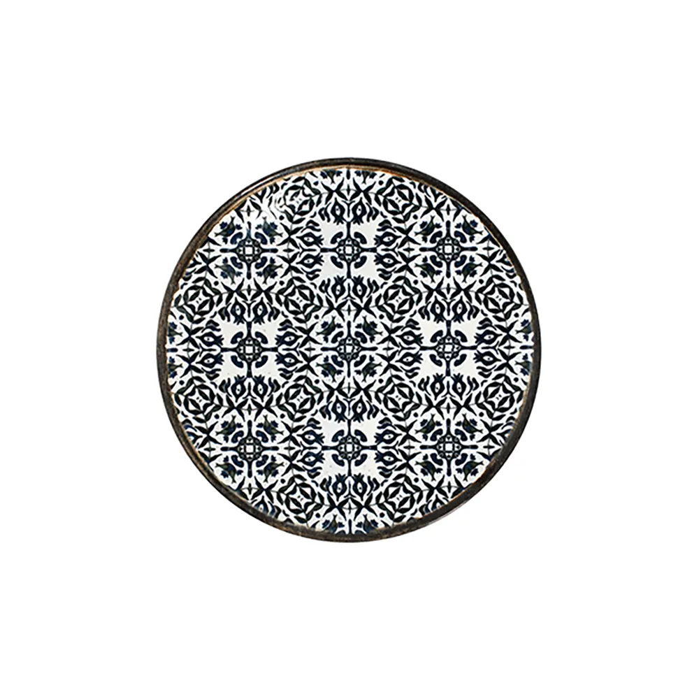 Seville Navy Tuval Düz Tabak 20 cm