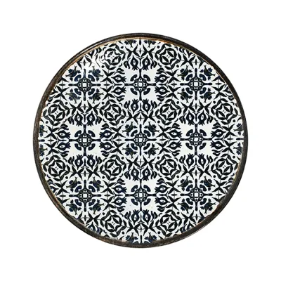 Seville Navy Tuval Düz Tabak 28 cm