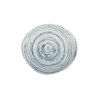Swirl Blue Pebble Düz Tabak 21 cm
