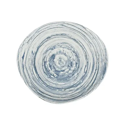 Swirl Blue Pebble Düz Tabak 27 cm