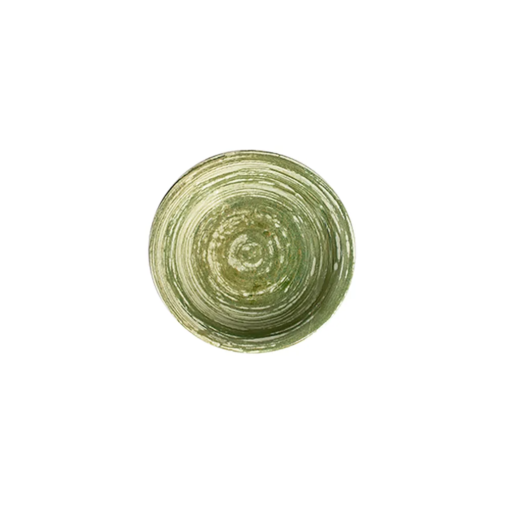 Swirl Green Tuval Kase 15 cm 340 cc