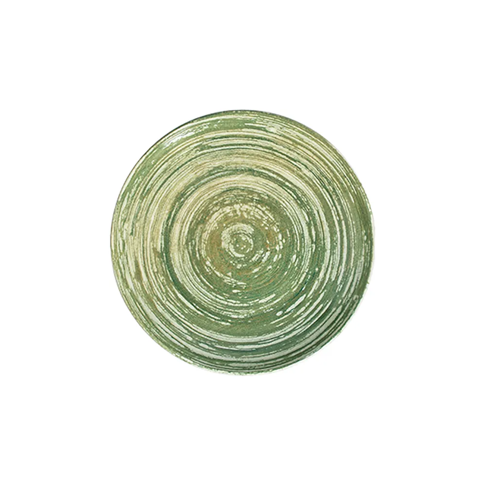 Swirl Green Tuval Çukur Tabak 20 cm 550 cc