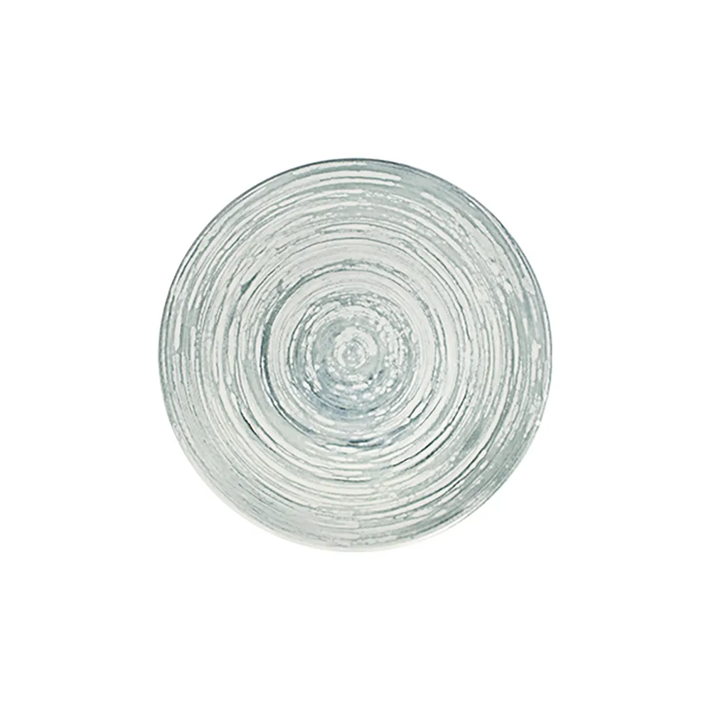 Swirl Grey Tuval Düz Tabak 20 cm