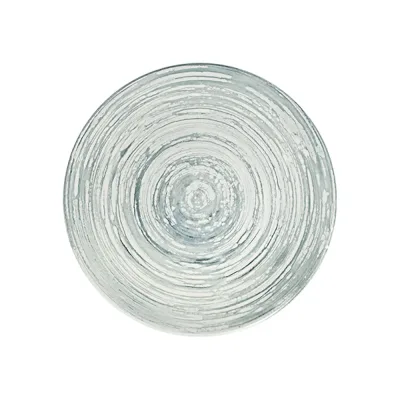 Swirl Grey Tuval Düz Tabak 25 cm