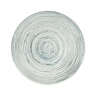 Swirl Grey Tuval Düz Tabak 28 cm