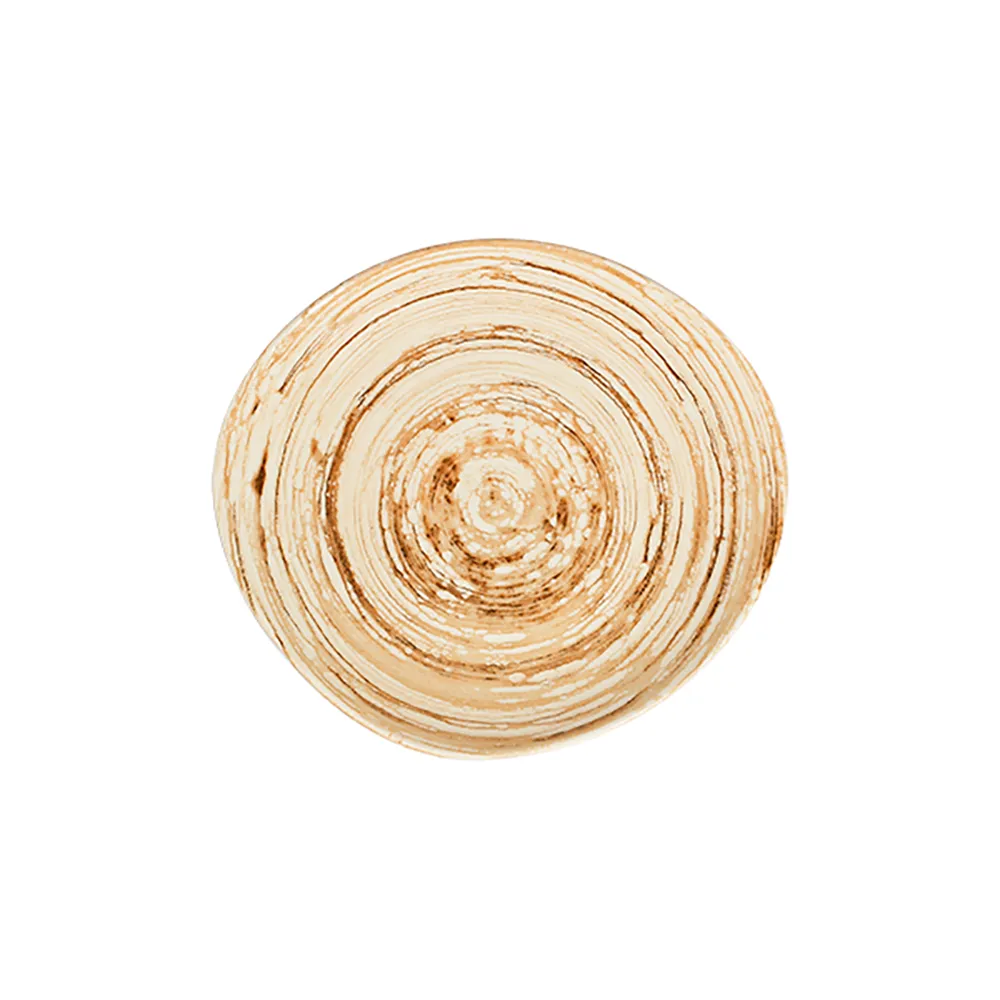 Swirl Mustard Pebble Düz Tabak 21 cm