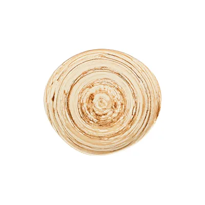 Swirl Mustard Pebble Düz Tabak 21 cm