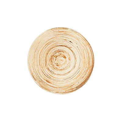Swirl Mustard Tuval Düz Tabak 20 cm