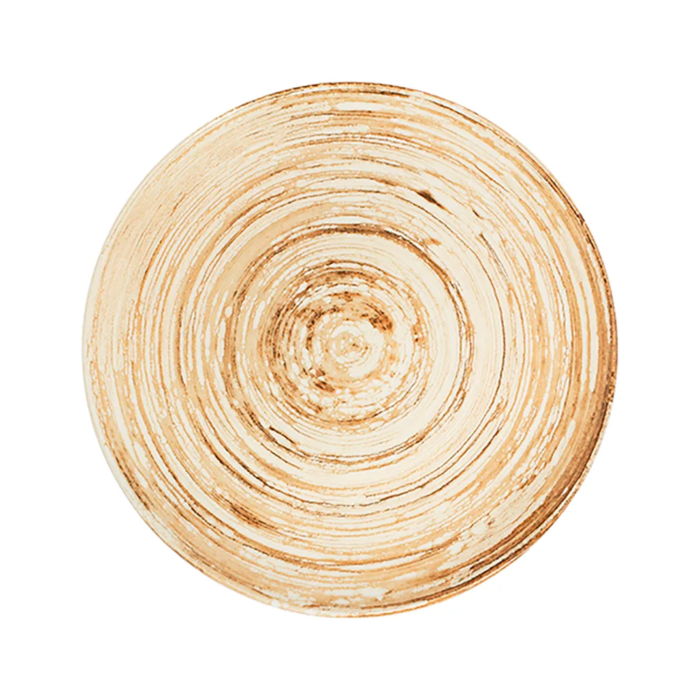 Swirl Mustard Tuval Düz Tabak 28 cm