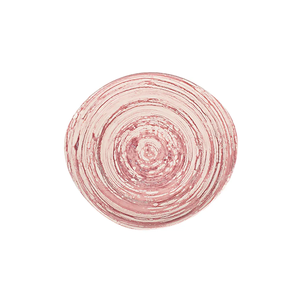 Swirl Pink Pebble Düz Tabak 21 cm