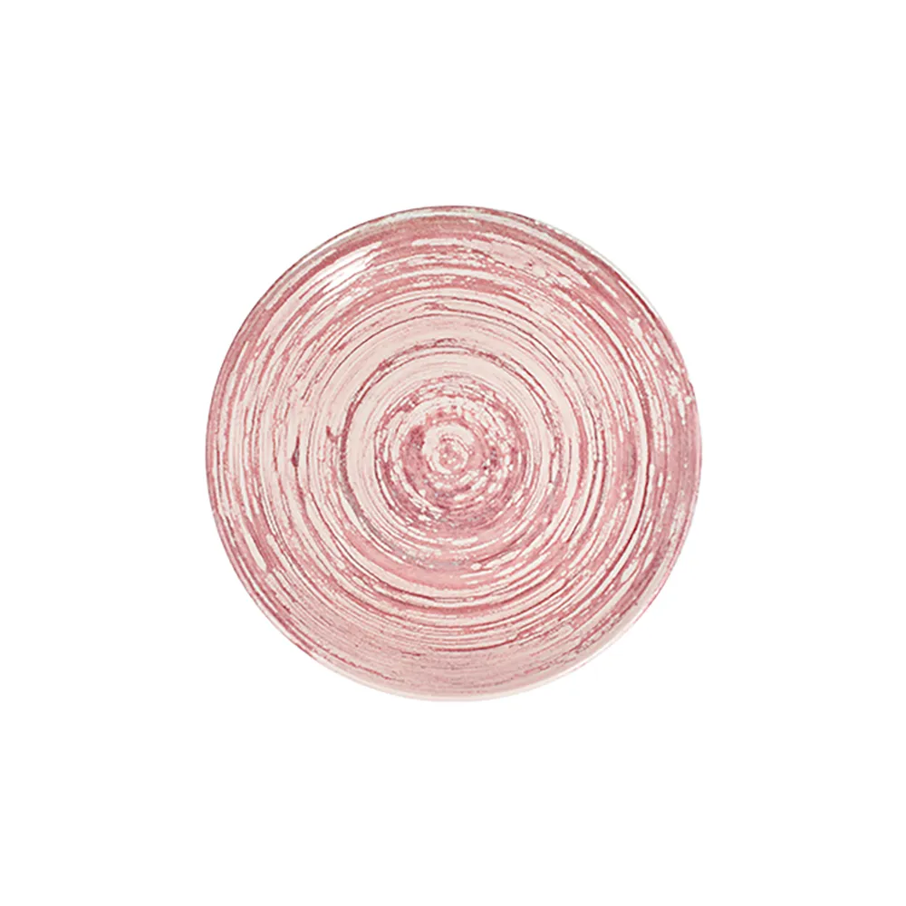 Swirl Pink Tuval Düz Tabak 20 cm
