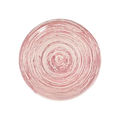 Swirl Pink Tuval Düz Tabak 25 cm
