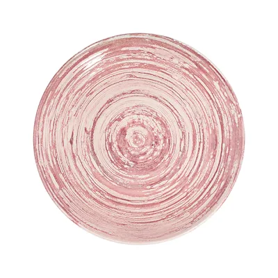 Swirl Pink Tuval Düz Tabak 28 cm