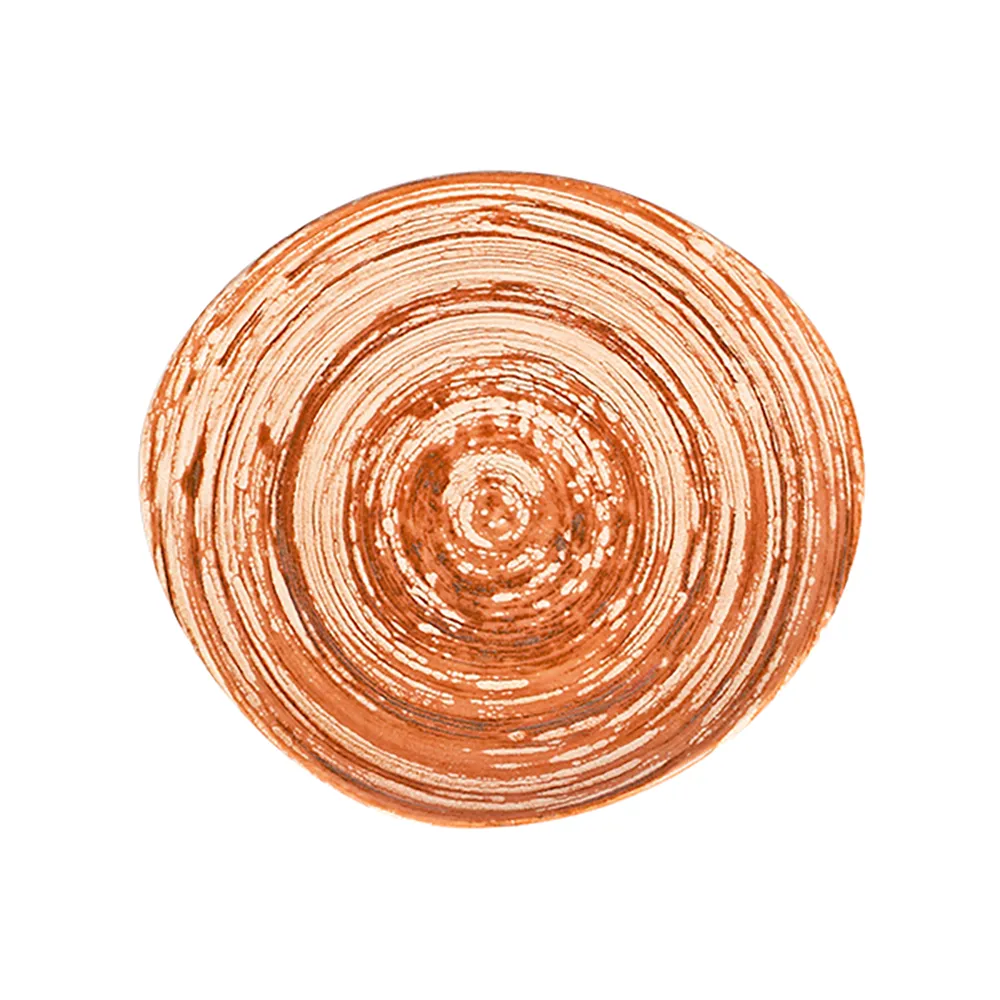 Swirl Terracotta Pebble Düz Tabak 27 cm