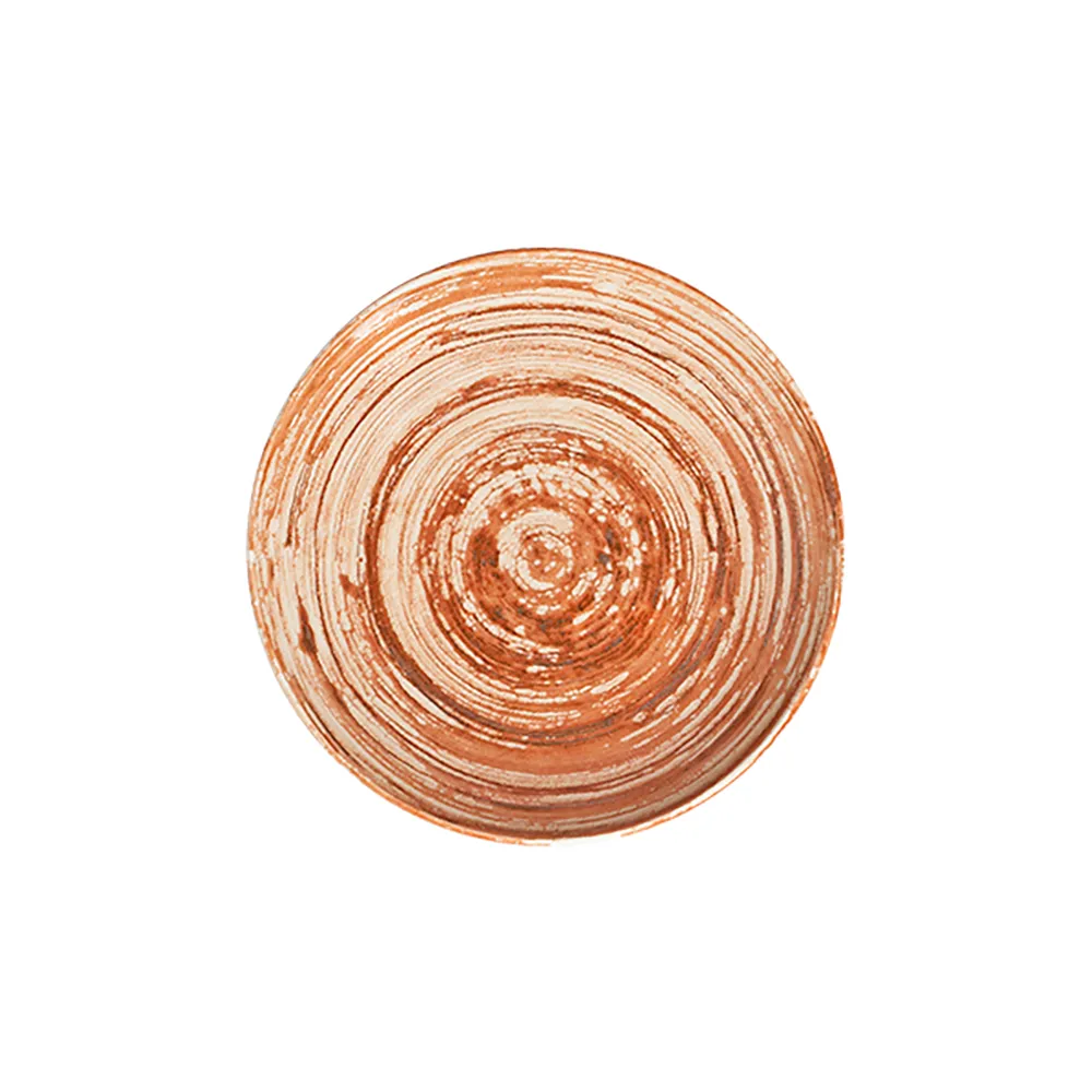 Swirl Terracotta Tuval Çukur Tabak 20 cm 550 cc