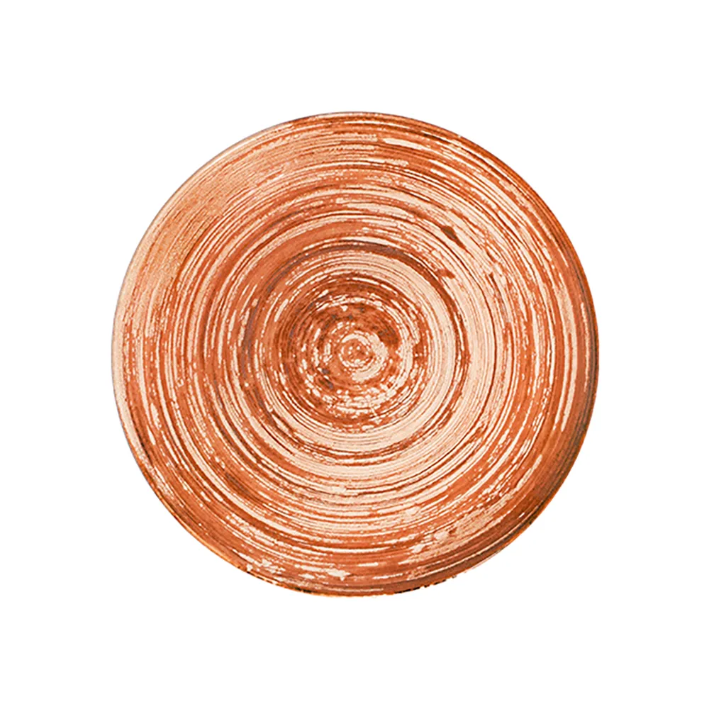 Swirl Terracotta Tuval Düz Tabak 25 cm