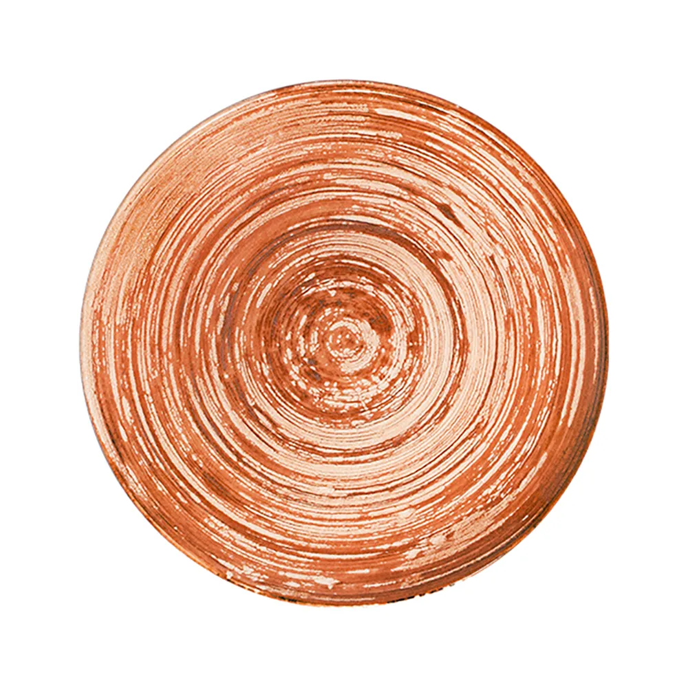 Swirl Terracotta Tuval Düz Tabak 28 cm