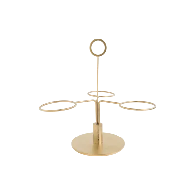 Clair Matte Gold 3 Tier Serving Stand