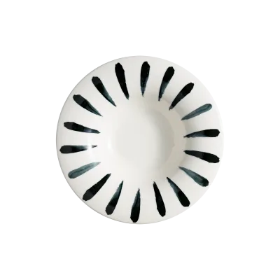Lavis Black Albus Deep Plate 28 cm 490 cc