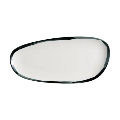 Lavis Black Vago Rectangular Plate 36 cm