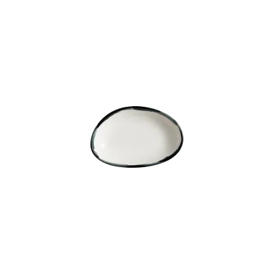 Lavis Black Vago Oval Plate 12*8 cm