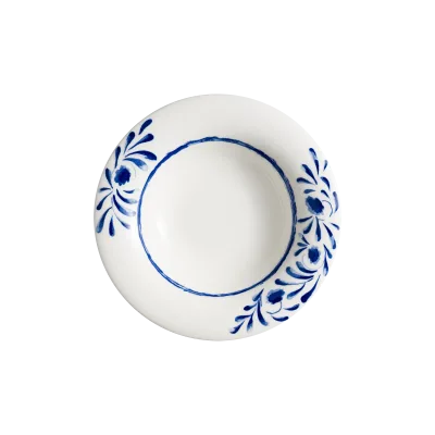Lavis Blue Albus Deep Plate 27 cm 500 cc