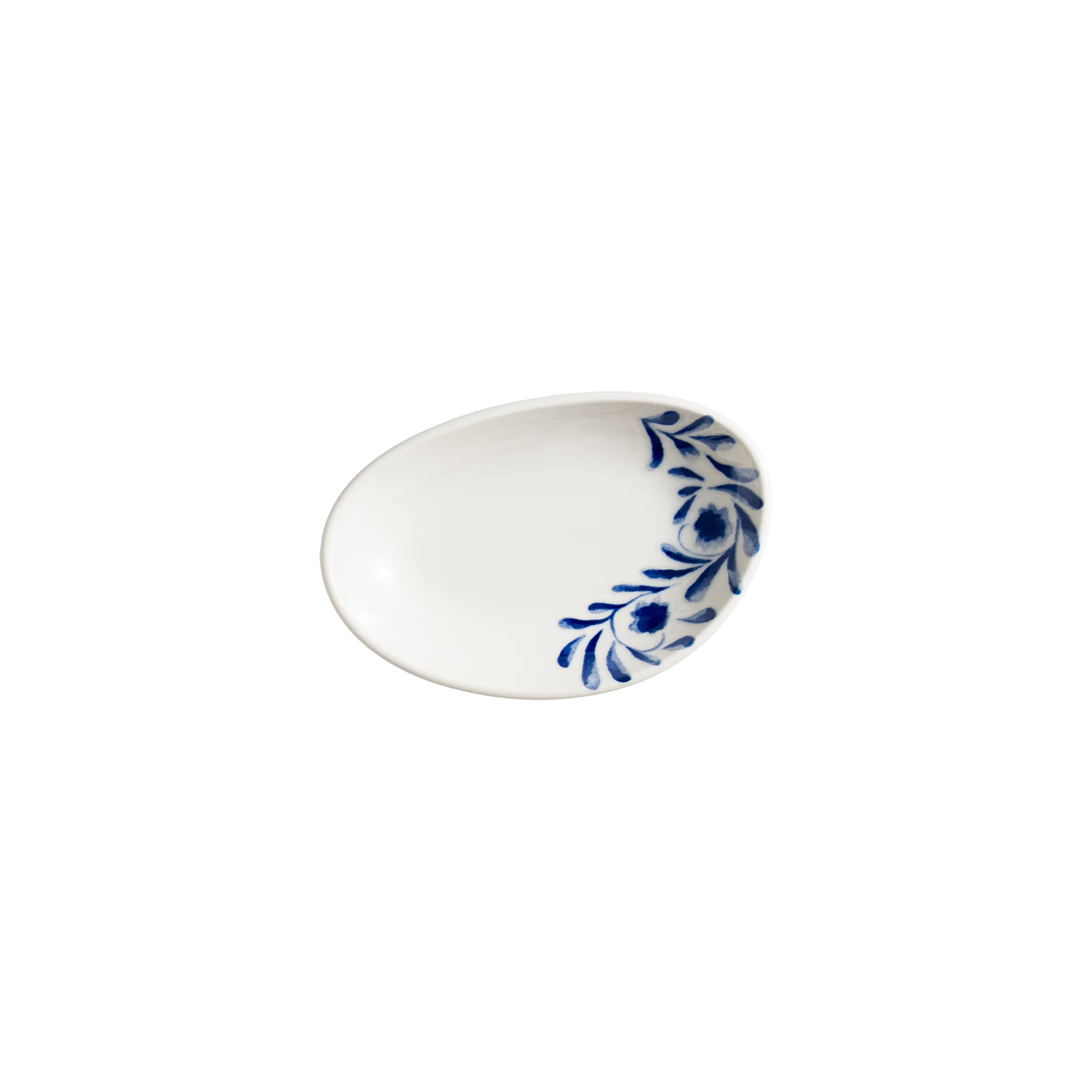 Lavis Blue Vago Oval Plate 12*8 cm