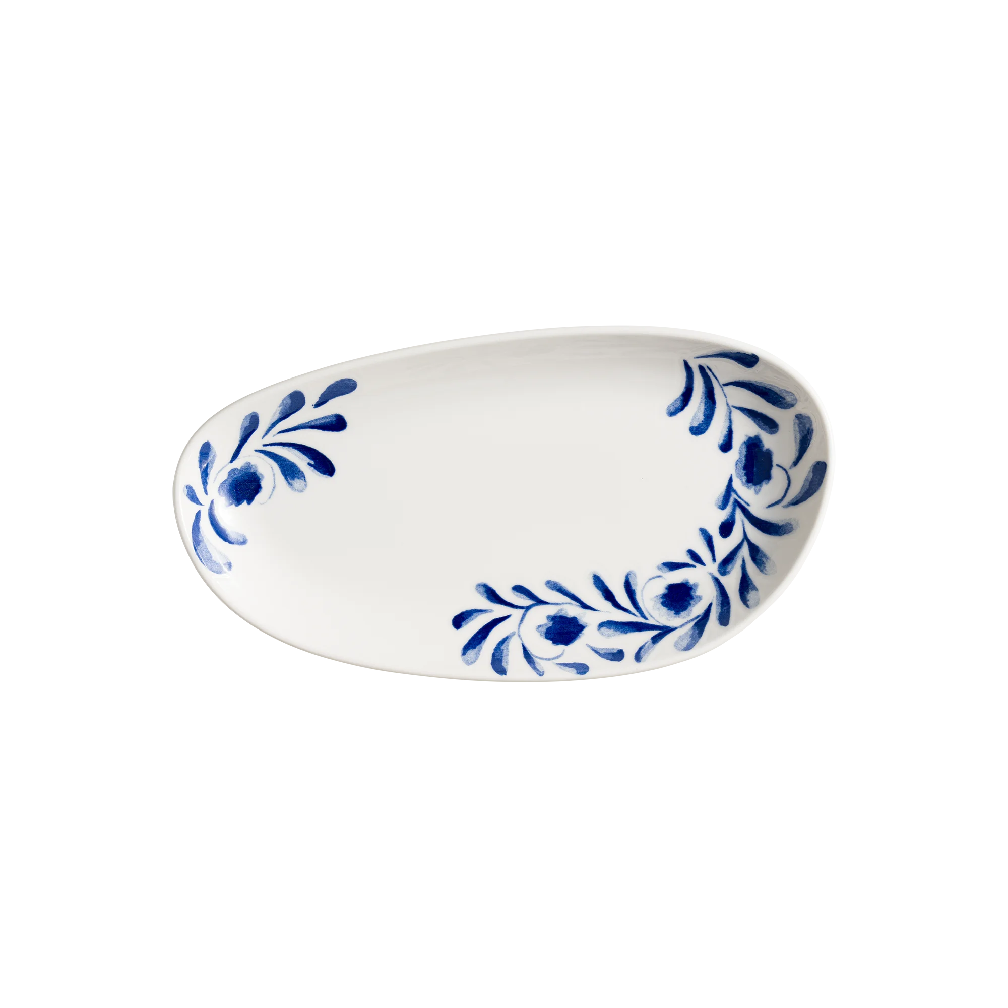 Lavis Blue Vago Oval Plate 25*14 cm 380 cc