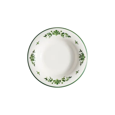 Lavis Green Albus Deep Plate 23 cm 330 cc