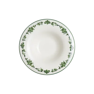 Lavis Green Albus Deep Plate 28 cm 490 cc